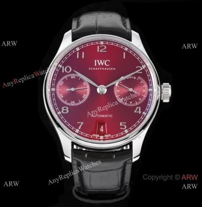 ZF Factory Replica IWC Portugieser Automatic 7 Days Red Dial Watch